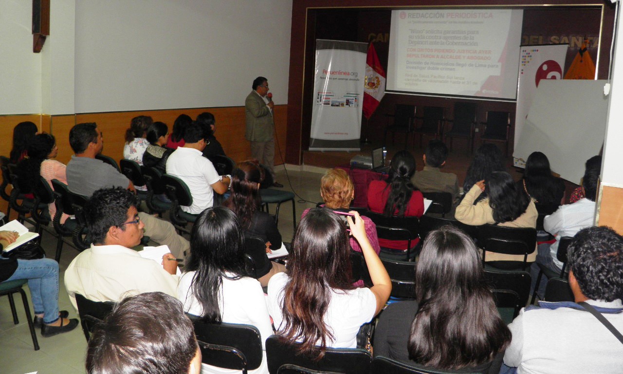 Gran acogida tuvo taller “La redacción no se improvisa”  en Chimbote