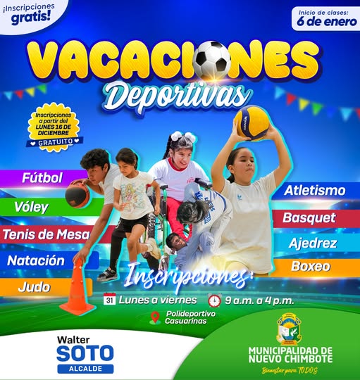 Nuevo Chimbote: municipalidad da inicio a talleres gratuitos de verano