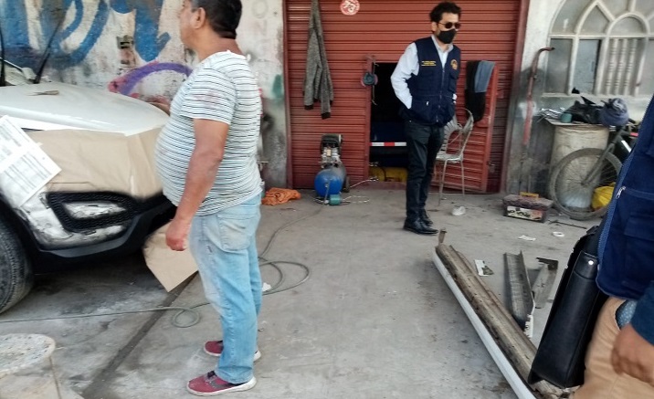 Chimbote: multan a propietarios de talleres de mecánica por ocupar la vía pública