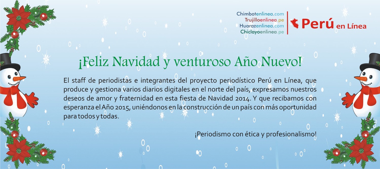 ¡Feliz Navidad a las familias chimbotanas!