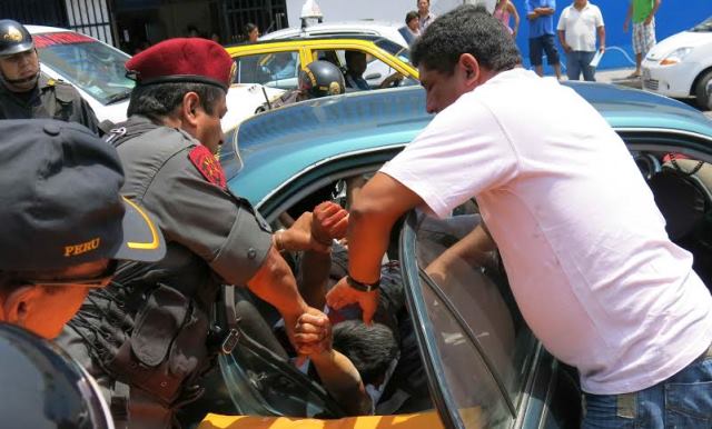 Obrero y mototaxista baleados son atendidos en Hospital La Caleta