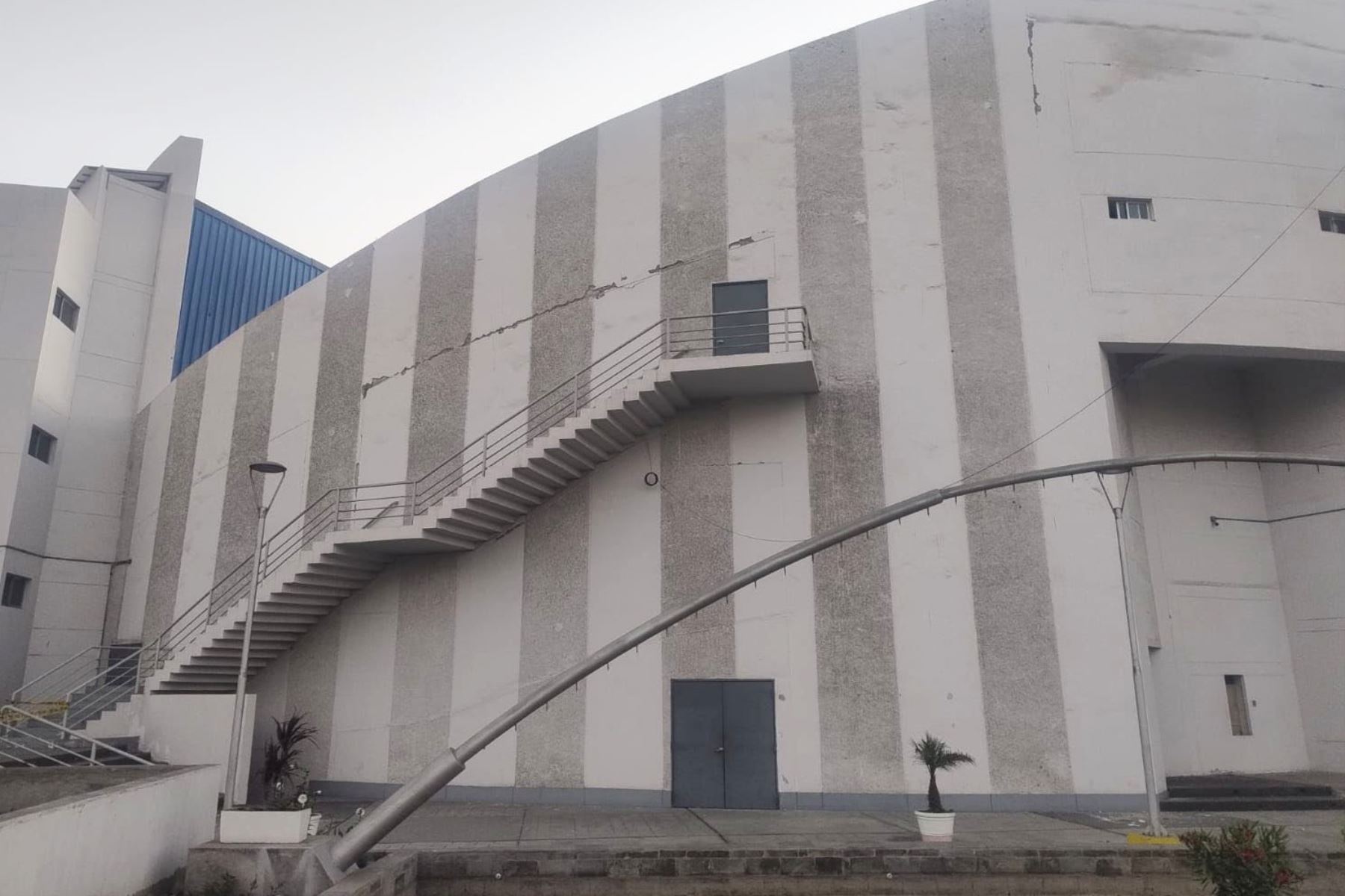 Clausuran temporalmente Teatro Municipal de Chimbote ante daños causados por sismo de 6.0