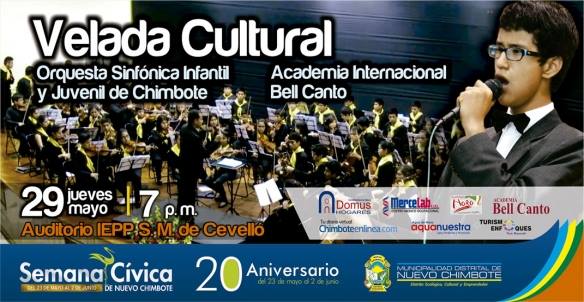  Velada cultural y show infantil en programa por Semana Cívica de Nuevo Chimbote