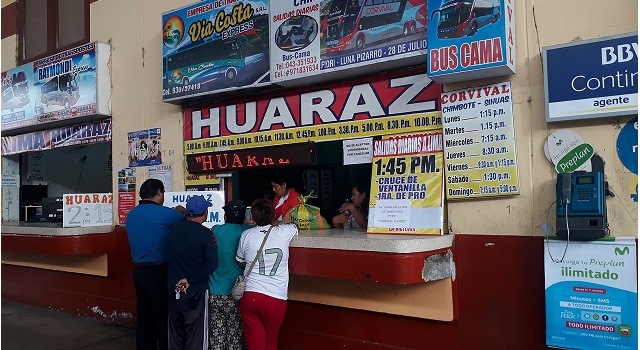 Aumenta demanda de pasajes a Huaraz por Semana Santa en terminal terrestre de Chimbote