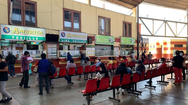 Terminal Terrestre de Chimbote restringe su horario de atención por nuevo toque de queda