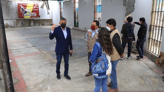 Chimbote: Municipio y Ministerio de Cultura recorren áreas donde se construirá una de las salas de arte