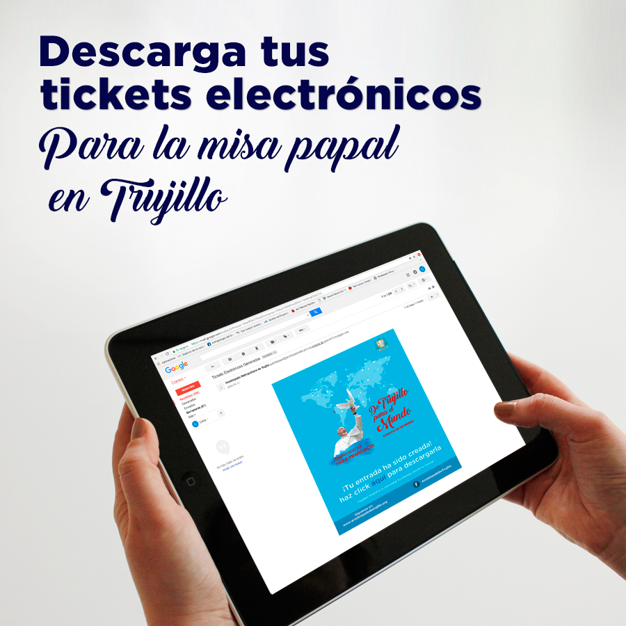 Implementan tickets electrónicos para Misa Papal en Trujillo