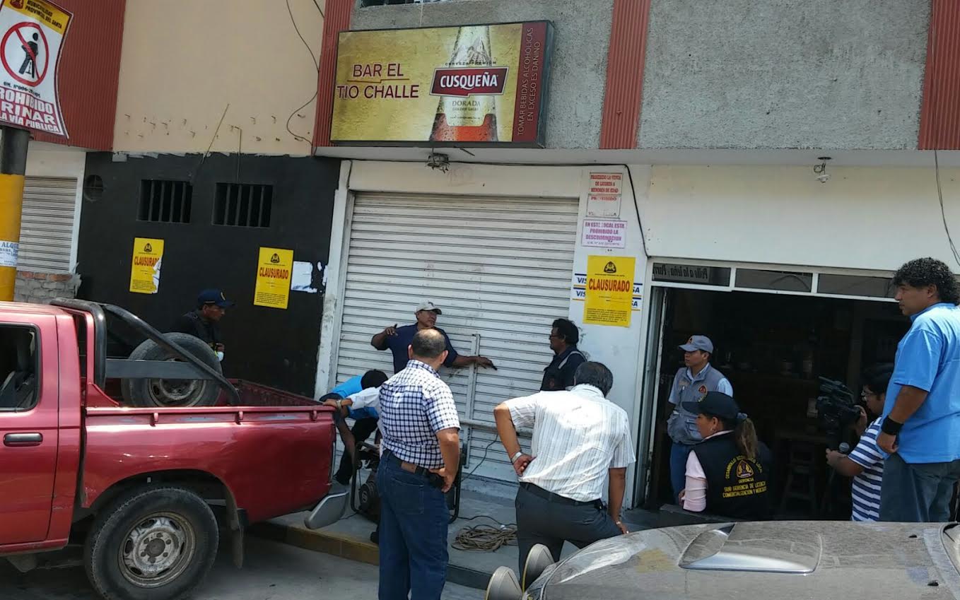  Chimbote: sueldan rejas del bar "El Tío Challe” por desacato a la autoridad