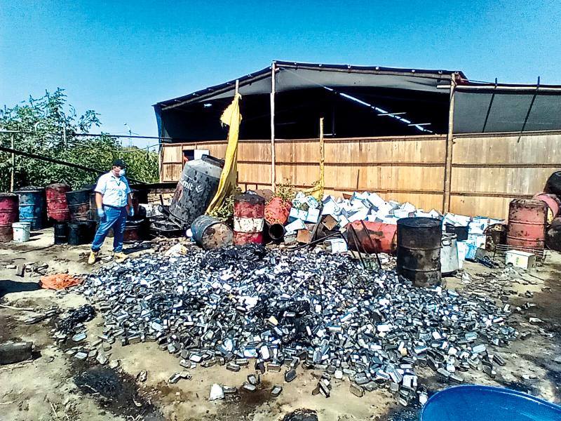 Más de 2 toneladas de caballa y 13.500 conservas de pescado fraudulentas fueron incautadas en Chimbote 