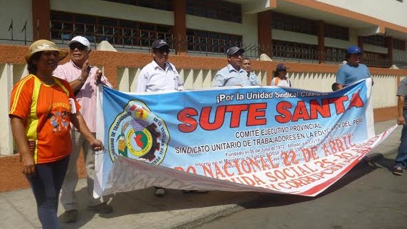 Un reducido grupo de docentes del Sute Santa acató paro de 24 horas