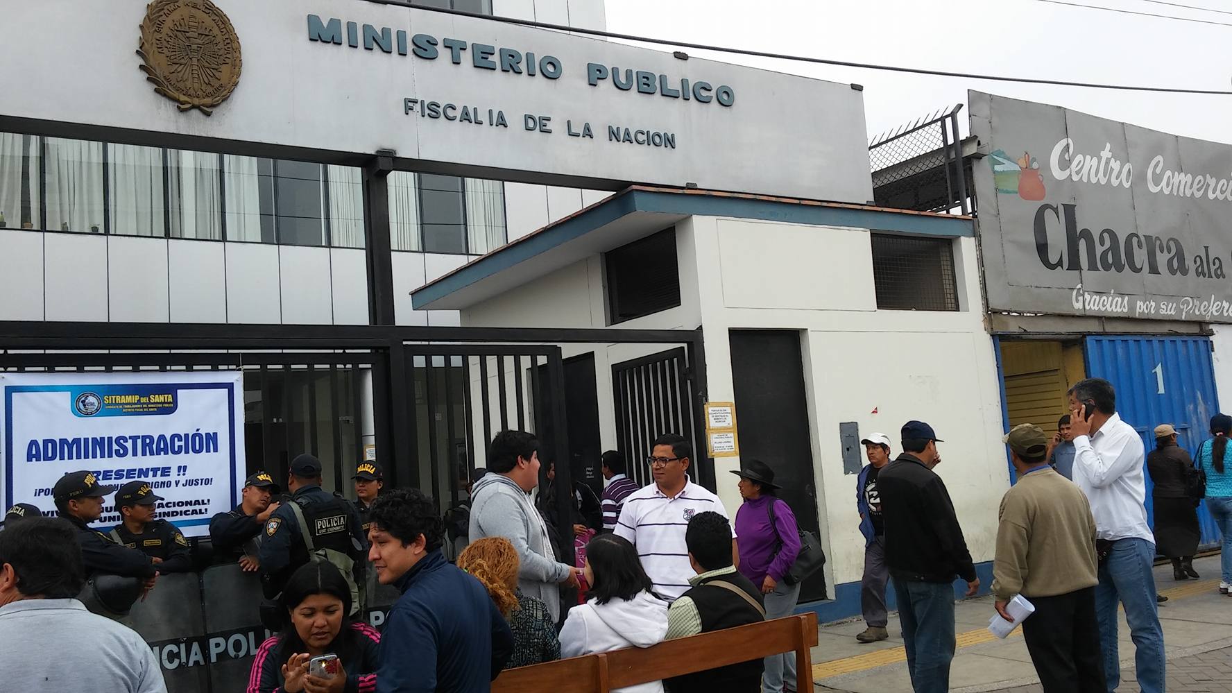 Chimbote: trabajadores del MP esperan que sustentación de fiscal de la Nación incluya sus pedidos