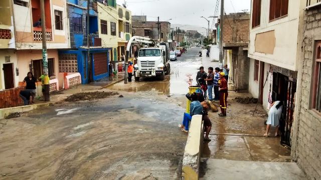 Chimbote: Afirman que red de agua potable que hoy resultó dañada es relativamente nueva
