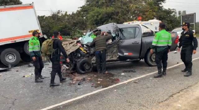 Casma: dos personas muertas y tres heridos en fatal accidente en la Panamericana Norte
