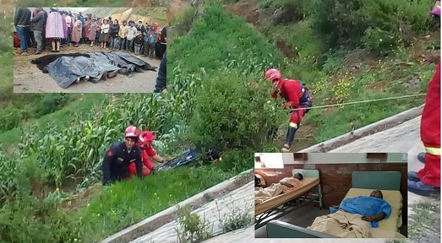 Minibús que partió de Chimbote con destino a Huaraz cayó a un abismo, hay 7 muertos y 18 heridos