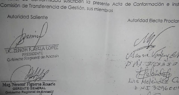 Piden a Puro Áncash acredite a representantes para proceso de transferencia