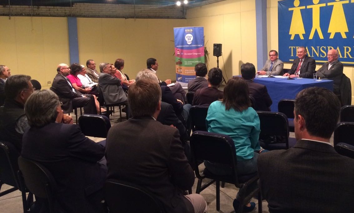 Transparencia llama al consenso para la reforma electoral