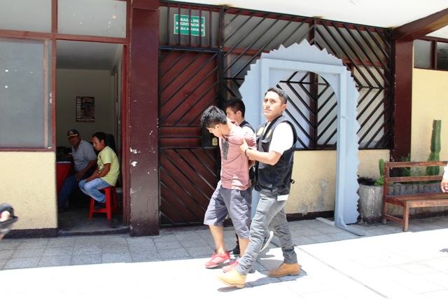 Hijo de cabecilla de “Los Patecos” fue trasladado hoy a la carceleta judicial de Chimbote