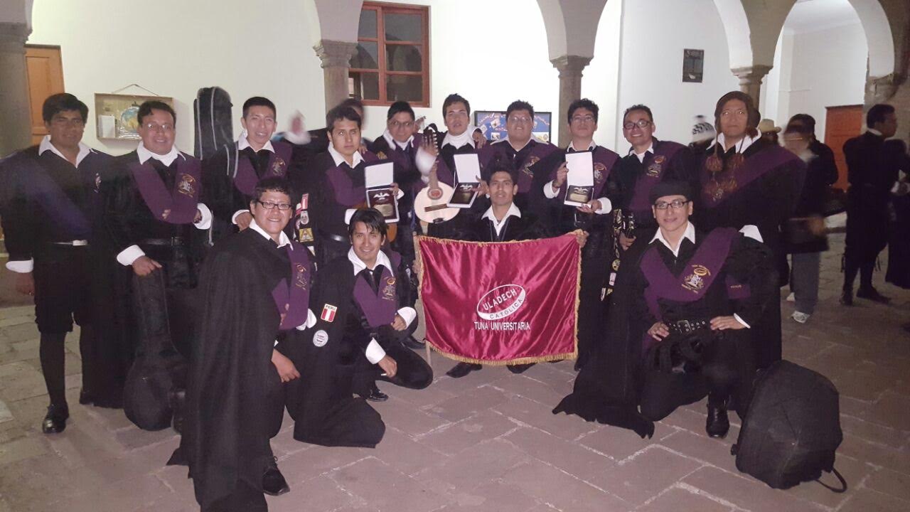 La tuna universitaria de Uladech Católica ganó Concurso Internacional del Cusco