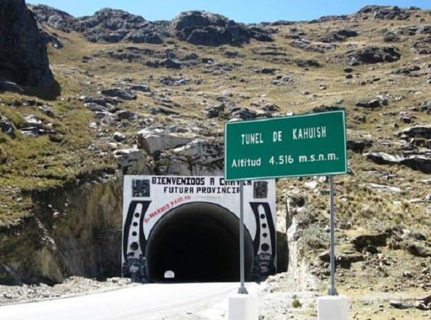 Huari: mañana inicia asfaltado del túnel Cahuish-Chavín-San Marcos   