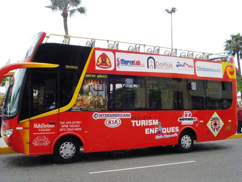 Turibus Chimbote y Nuevo Chimbote tuvo gran aceptación en su primer recorrido de exhibición