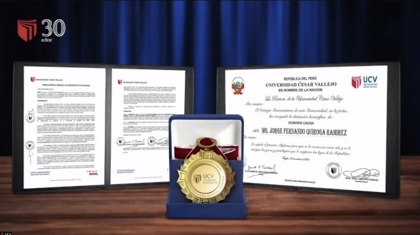 Expresidente de Bolivia es distinguido con el grado de doctor Honoris Causa de la UCV