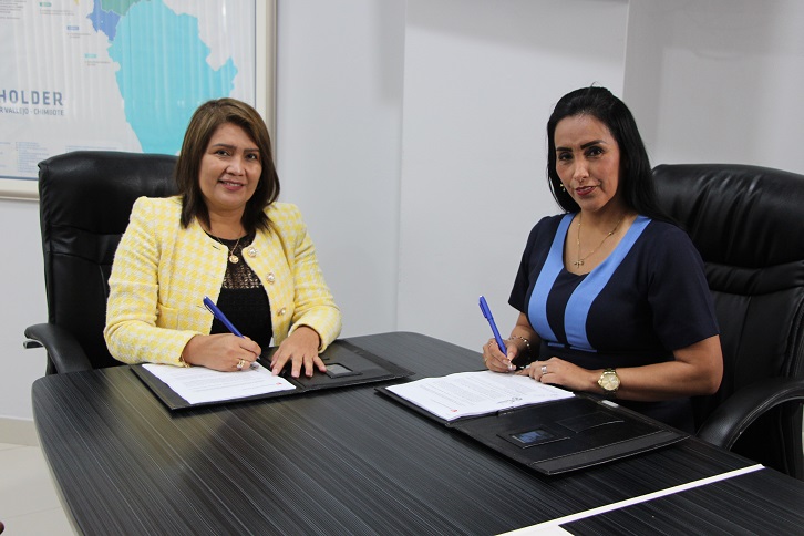 UCV Chimbote firma convenio con el colegio San José Obrero   