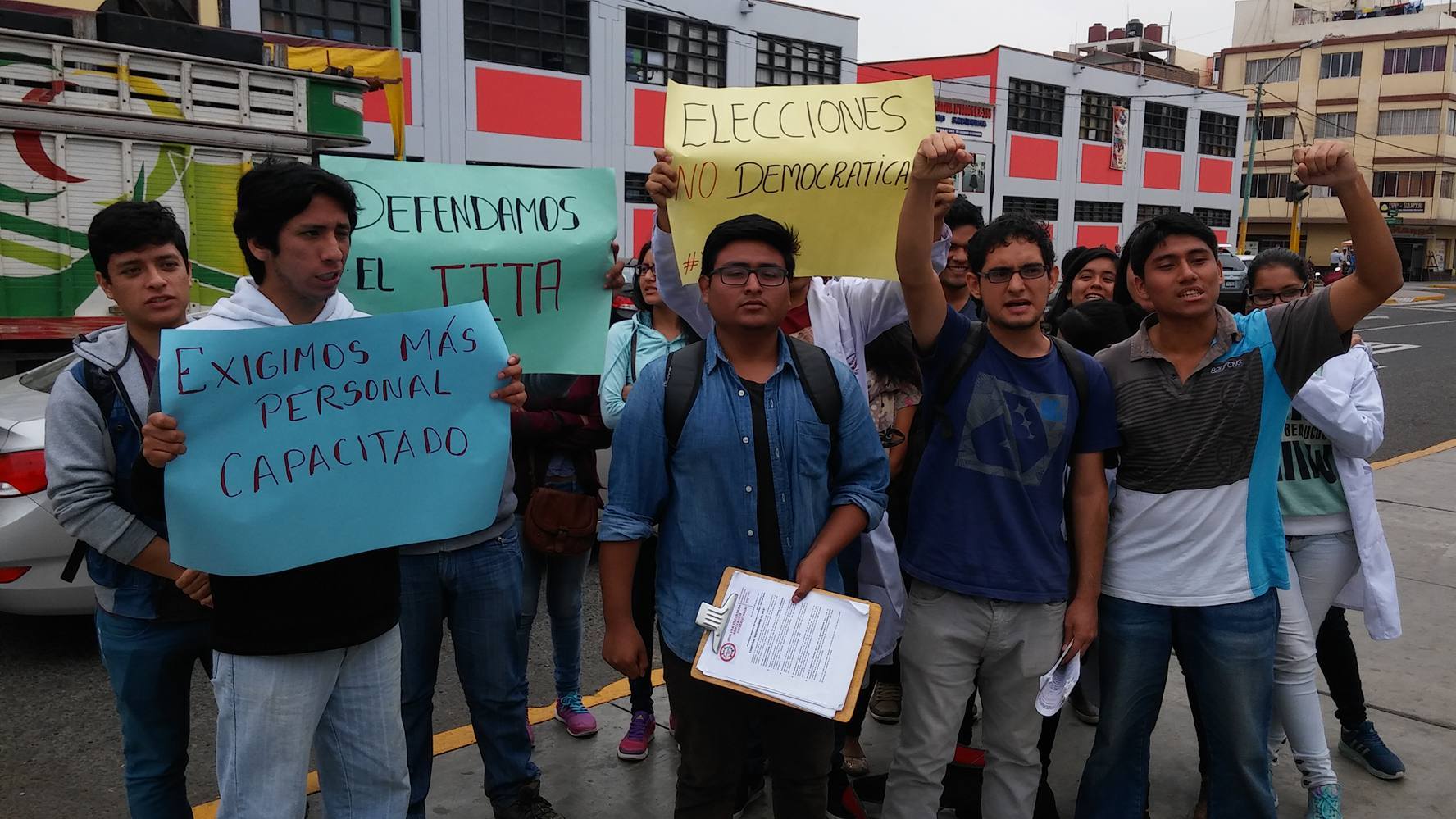 Chimbote: universitarios rechazan elecciones en la UNS a la que consideran antidemocrática