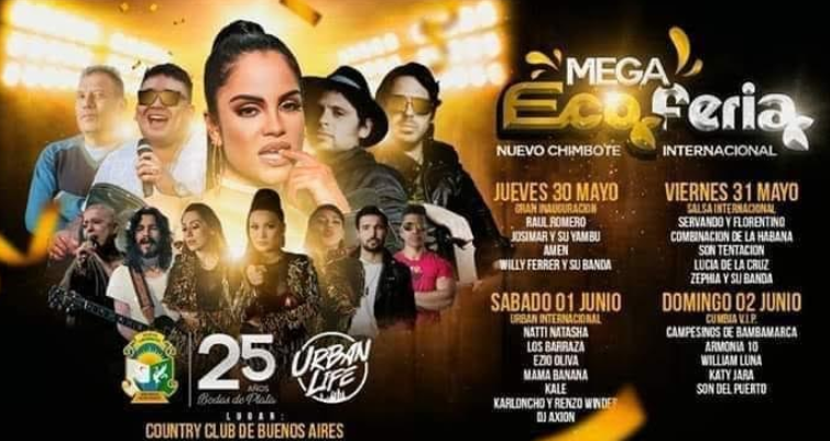 Chimbote: Indecopi inició sanción administrativa a empresa Urban Life por conciertos de la Megaecoferia