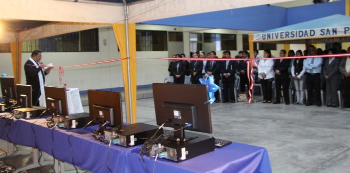 U. San Pedro renovó sus equipos multimedia en todas sus sedes