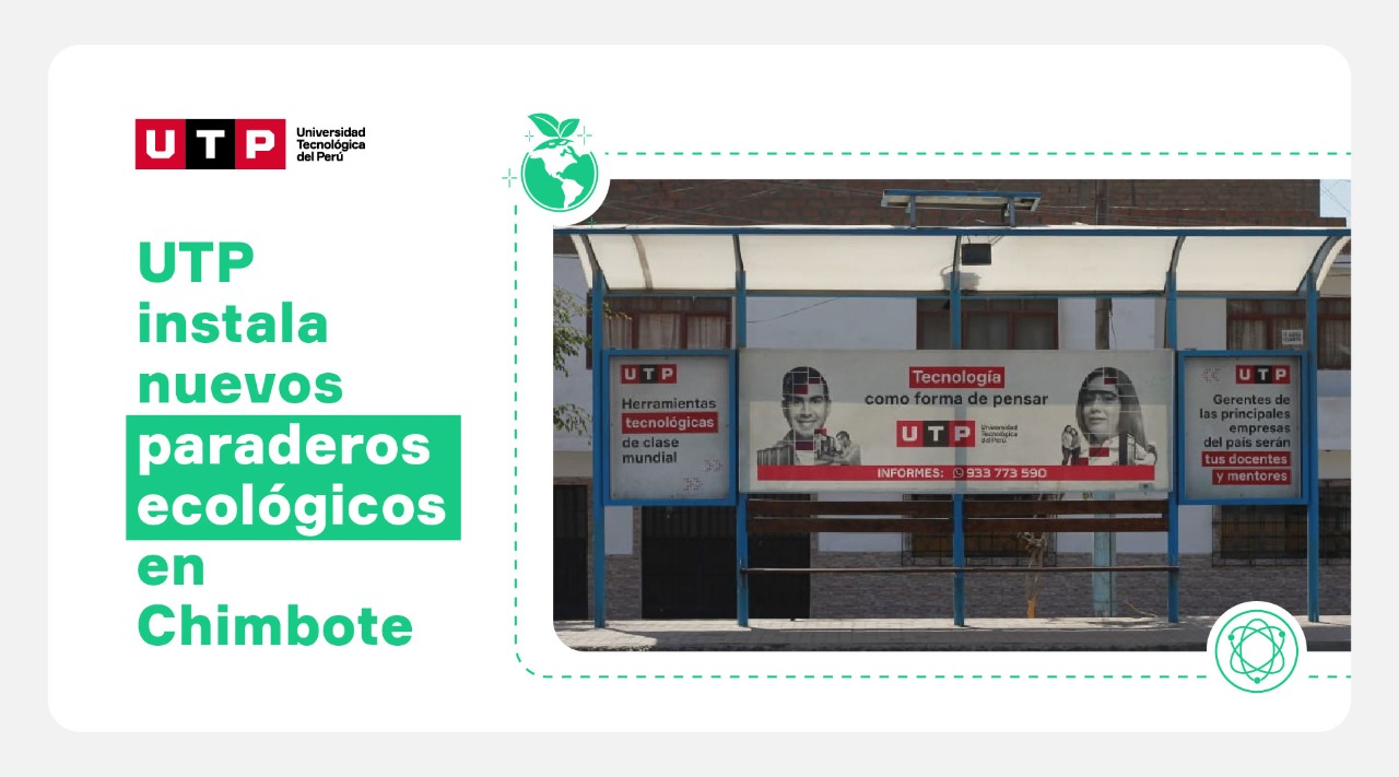 UTP Chimbote instala nuevos paraderos ecológicos en Coishco y Casma