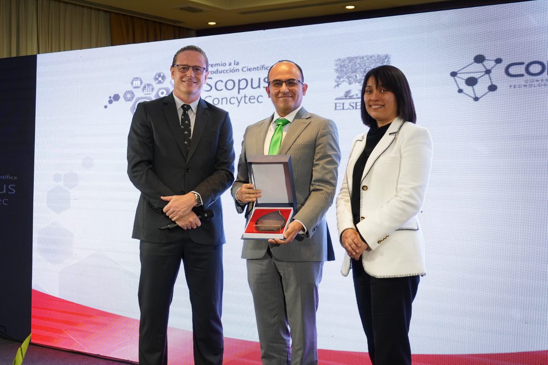 Concytec reconoce a investigador de UTP por tener alta producción científica en Scopus a nivel nacional  