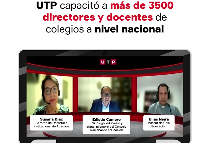 UTP capacitó a más de 3500 directores y docentes de todo el país