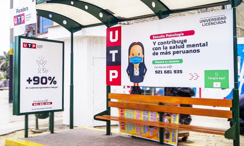 UTP instala paraderos ecológicos en el distrito de Nuevo Chimbote