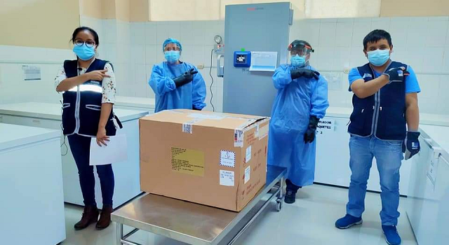 Llega nuevo lote de 31,590 dosis de vacunas Pfizer a Áncash para continuar con la vacunación