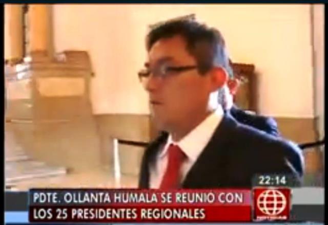 Presidente regional de Áncash no quiso hablar de investigaciones en su contra