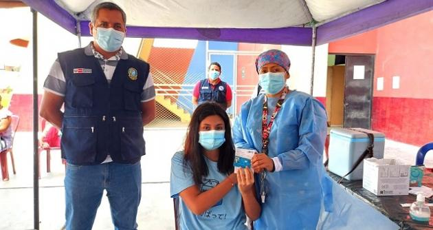 Vacunación infantil en Áncash registra el 45% de avance