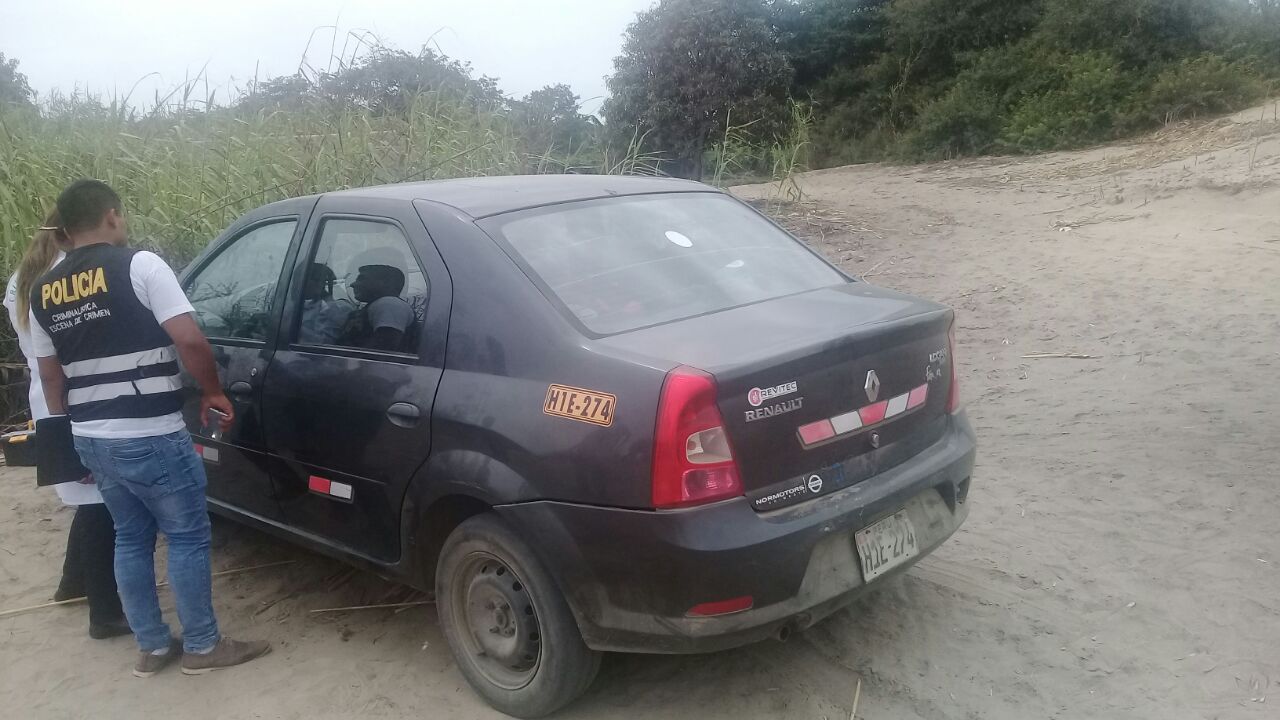 Chimbote: delincuentes roban en taller de mecánica y abandonan vehículo en zona rural