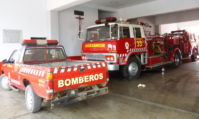   Un 50 por ciento de vehículos de los bomberos está deteriorado