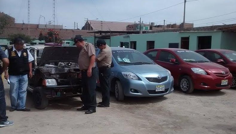 Recuperan seis vehículos robados que estaban en talleres de Chimbote y Moro