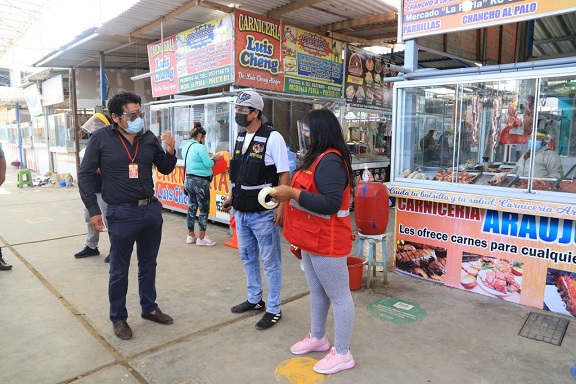 Chimbote: 90% de comerciantes de carnes de “La perla” implementaron protocolos de bioseguridad  