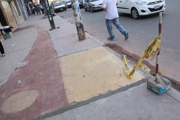 Chimbote: consorcio que ejecutó  deficiente obra de veredas del casco urbano cobró casi 1 millón de soles