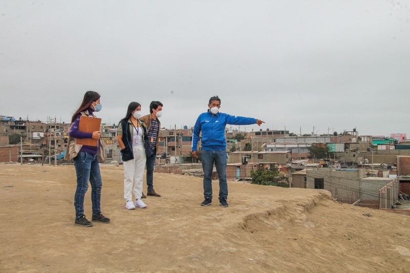 Verifican condiciones de la Huaca San Pedro donde se planea construir cerco perimétrico