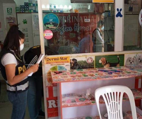 Nuevo Chimbote: Policía interviene veterinaria y halla pruebas rápidas de covid -19