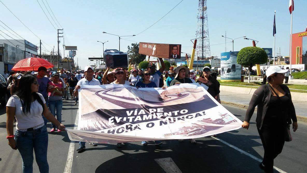 Chimbote: alistan nuevo plantón y movilización para exigir Vía de Evitamiento