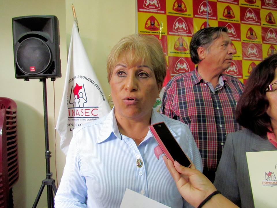 Alcaldesa del Santa asegura que Ministerio de Interior aprobó el Plan de Seguridad Ciudadana 2017