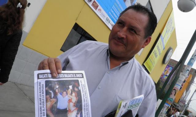 Extorsionan al alcalde de Macate y le exigen S/.25 mil de cupo