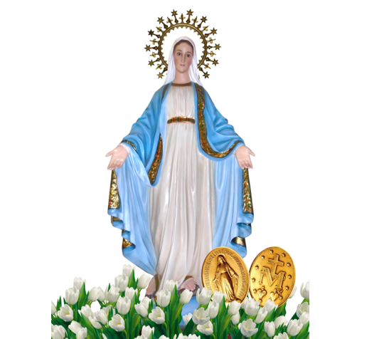 Virgen de la Medalla Milagrosa al encuentro con Francisco en Trujillo