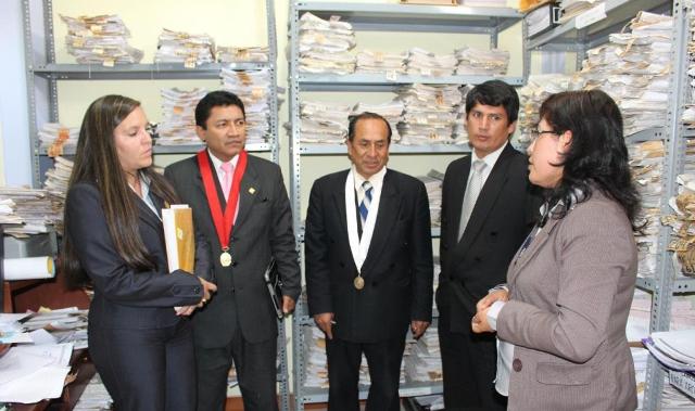 Carhuaz: Juzgados reciben a presidente de Corte Superior de Justicia de Áncash 