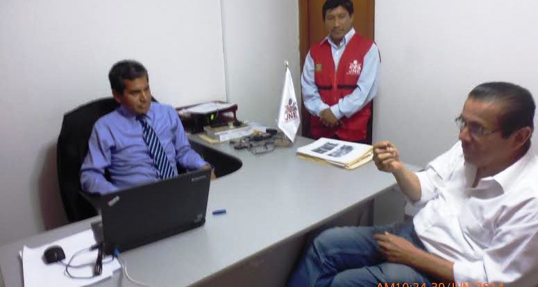 Presidente del JEE del Santa recibió a alcalde de Nuevo Chimbote