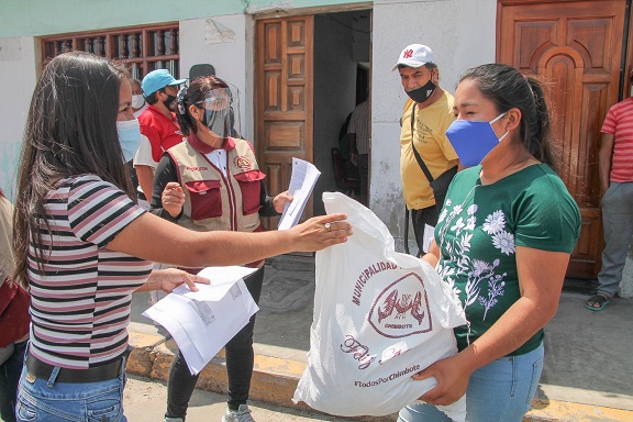 Chimbote: comuna provincial inició entrega de víveres a la población en situación de vulnerabilidad